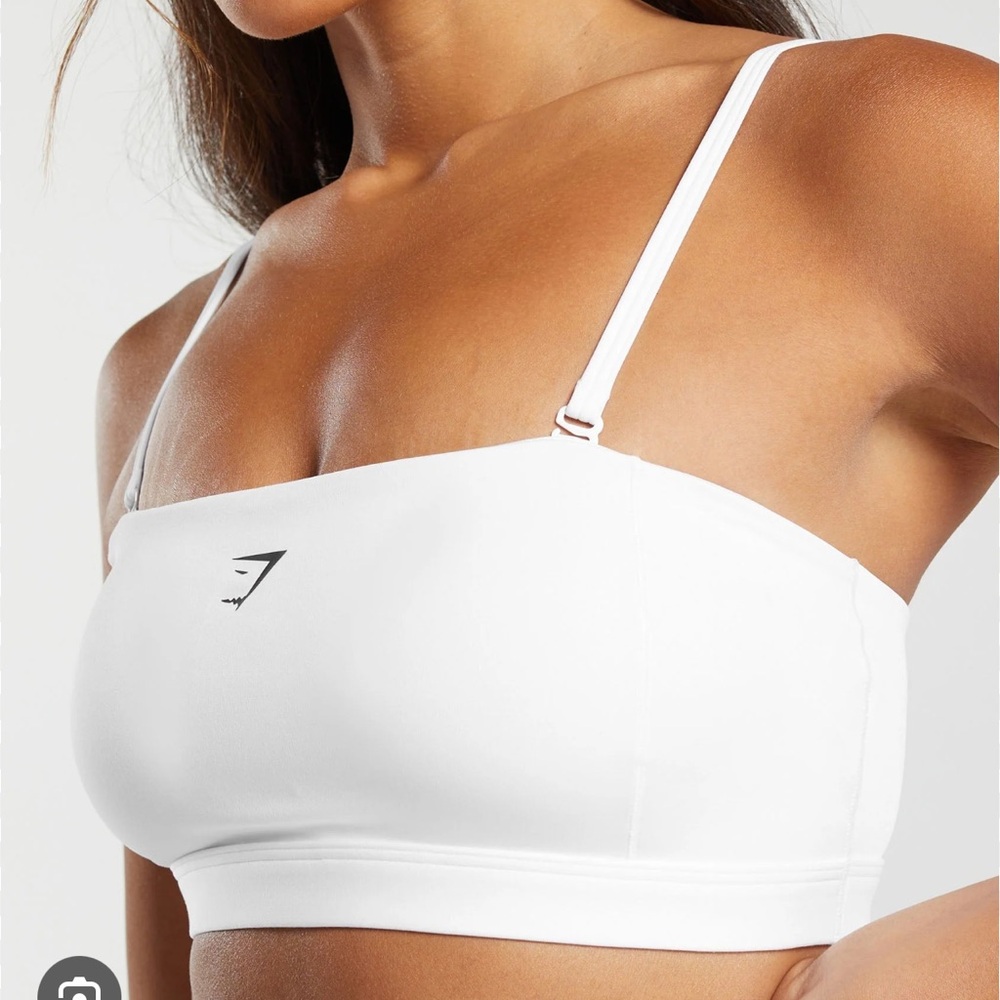 White Gymshark Women's Gym Top
